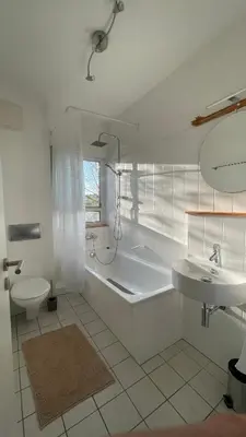 Ein Badezimmer in der Unterkunft Großzügige - Exklusive Wohnung mit Flair & Tiefgarage