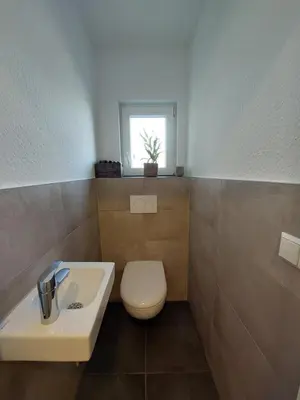 Ein Badezimmer in der Unterkunft Monteurwohnung Ferienwohnung