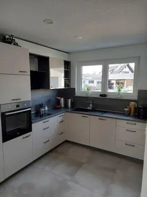 Küche/Küchenzeile in der Unterkunft Monteurwohnung Ferienwohnung