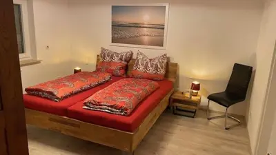 Ein Bett oder Betten in einem Zimmer der Unterkunft Ferienwohnung Sonnenschein