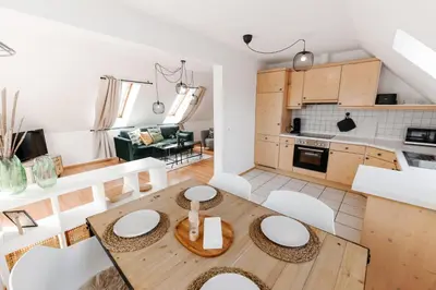Küche/Küchenzeile in der Unterkunft ERB02 - Ferienwohnung - Altstadtliebe in Michelstadt