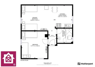 Grundriss der Unterkunft BA02 Dachgeschoss Apartment!