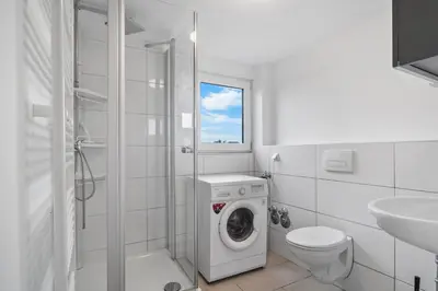 Ein Badezimmer in der Unterkunft BA02 Dachgeschoss Apartment!