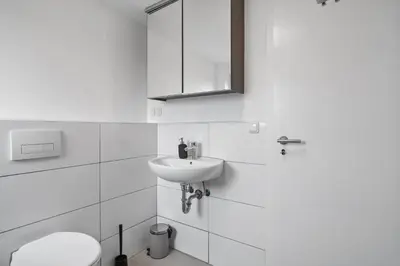 Ein Badezimmer in der Unterkunft BA02 Dachgeschoss Apartment!