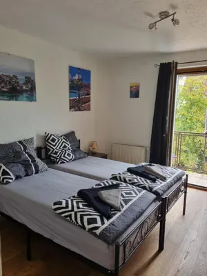Ein Bett oder Betten in einem Zimmer der Unterkunft Pension Parga