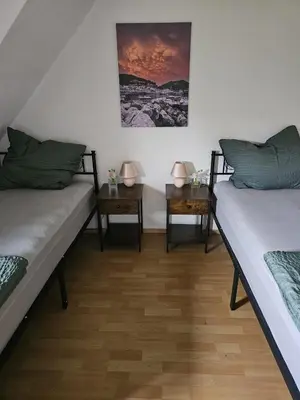 Ein Bett oder Betten in einem Zimmer der Unterkunft Pension Parga