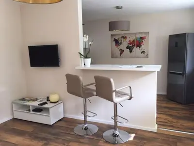 TV/Unterhaltungsangebot in der Unterkunft SchlafGut Comfortable holiday residence