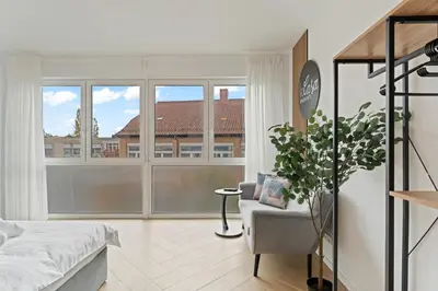 Ein Bett oder Betten in einem Zimmer der Unterkunft CasaVia Frankenthal Zentrum - BRIGHT Collection