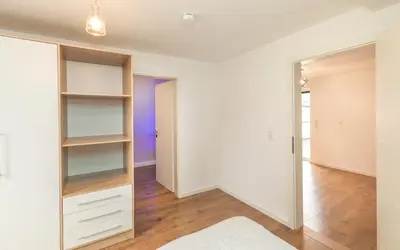 Ein Bett oder Betten in einem Zimmer der Unterkunft Ein Familie Haus in Zentrale Lage