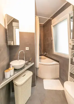 Ein Badezimmer in der Unterkunft Ein Familie Haus in Zentrale Lage