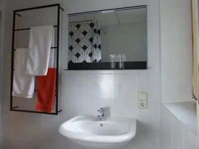 Ein Badezimmer in der Unterkunft Ruhige, charmante Ferienwohnung 