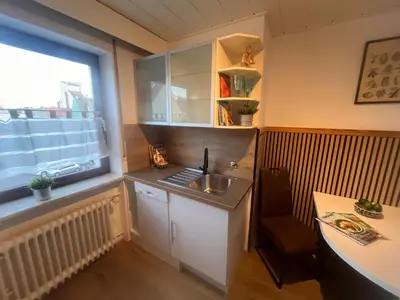 Küche/Küchenzeile in der Unterkunft Zentrales City Appartement mit Bestlage & gratis Parkplatz