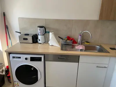 Küche/Küchenzeile in der Unterkunft Top möblierte Wohnung in Frankenthal
