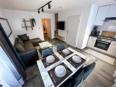 Küche/Küchenzeile in der Unterkunft Cozy Apartment in Heart of Durlach