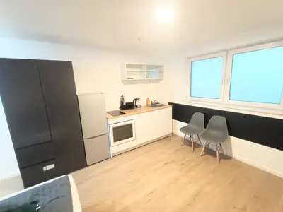 Küche/Küchenzeile in der Unterkunft 28R, Deluxe Studio-Apartments