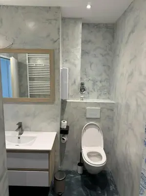 Ein Badezimmer in der Unterkunft Gemütliche Wohnung in Heilbronn