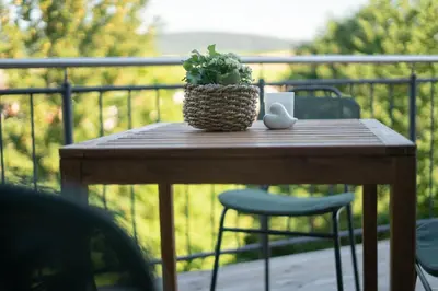 Ein Balkon oder eine Terrasse in der Unterkunft Boarding 9a Wohnen auf Zeit