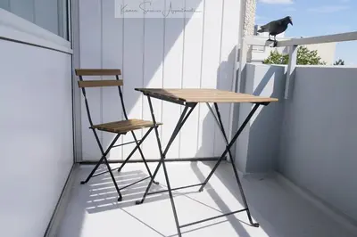 Ein Balkon oder eine Terrasse in der Unterkunft Monteurzimmer bis zu 5 Personen Ludwigshafen