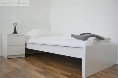 Ein Bett oder Betten in einem Zimmer der Unterkunft Monteurzimmer bis zu 5 Personen Ludwigshafen
