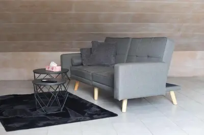 Ein Sitzbereich in der Unterkunft 1 Zi DG-Apartment in Bad Friedrichshall-Jagstfeld
