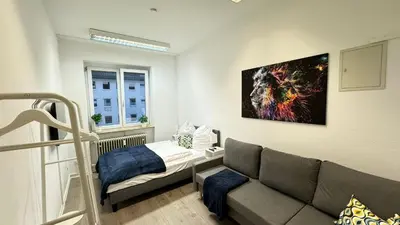 Grundriss der Unterkunft City Apartment - 2SZ - 1BD - Küche - Netflix