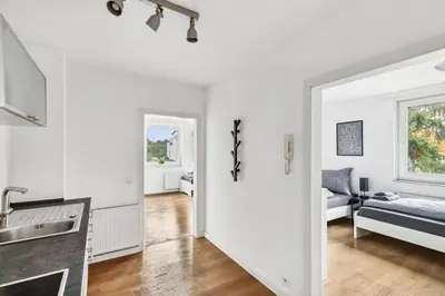 Ein Bett oder Betten in einem Zimmer der Unterkunft RO02 Work & Stay in Darmstadt!