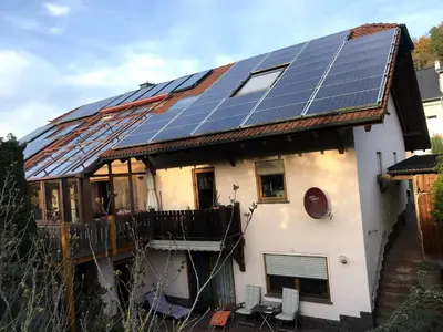 Das Gebäude in dem sich die Ferienwohnung befindet