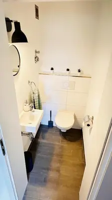 Ein Badezimmer in der Unterkunft Modernes Apt im Nordschwarzwald