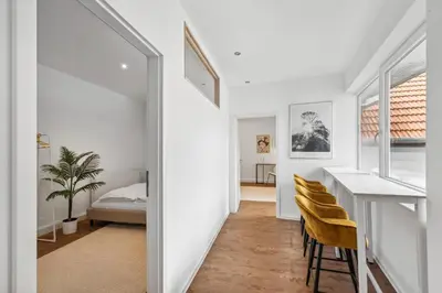 Ein Bett oder Betten in einem Zimmer der Unterkunft STARLIVING Premium Home