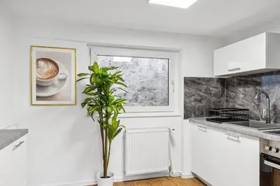 Küche/Küchenzeile in der Unterkunft STARLIVING Premium Home