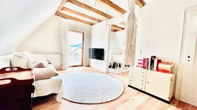 Ein Bett oder Betten in einem Zimmer der Unterkunft Fewo RITA