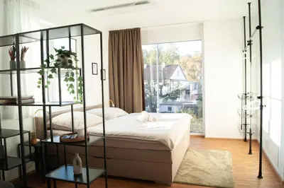 Ein Bett oder Betten in einem Zimmer der Unterkunft Studio Apartment Marbach