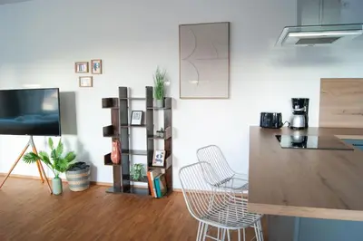 Küche/Küchenzeile in der Unterkunft Studio Apartment Marbach