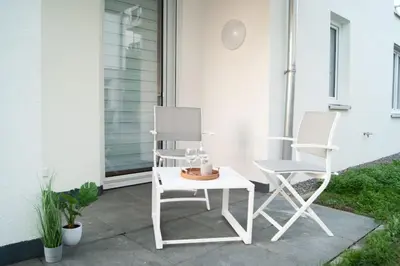 Ein Patio oder anderer Außenbereich in der Unterkunft Studio Apartment Marbach