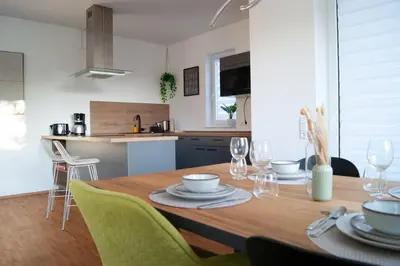 Küche/Küchenzeile in der Unterkunft Studio Apartment Marbach