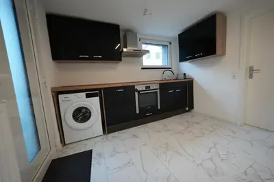 Küche/Küchenzeile in der Unterkunft Stilvolle 3-Zimmer-Oase