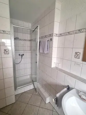 Ein Badezimmer in der Unterkunft Zur Turmstube