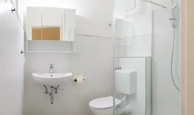 Ein Badezimmer in der Unterkunft EasyOne Apartments