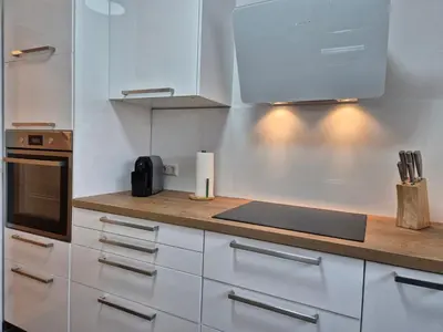 Küche/Küchenzeile in der Unterkunft Ferienwohnung in Schwieberdingen