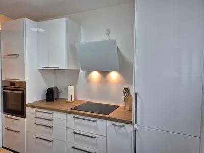 Küche/Küchenzeile in der Unterkunft Ferienwohnung in Schwieberdingen