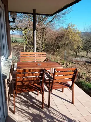 Ein Balkon oder eine Terrasse in der Unterkunft Weingut Will & Würz Riesling