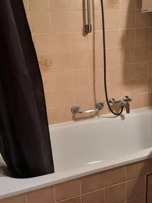 Ein Badezimmer in der Unterkunft gemütliche Wohnung im Herzen von Heilbronn