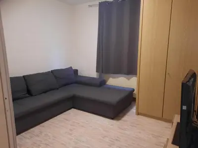 Ein Sitzbereich in der Unterkunft gemütliche Wohnung im Herzen von Heilbronn
