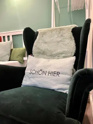 Ein Sitzbereich in der Unterkunft Gästezimmer Seckert Wohlfühlen in der Nähe von MAINZ