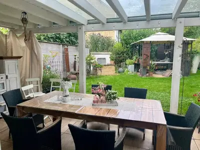 Ein Garten an der Unterkunft Gästezimmer Seckert Wohlfühlen in der Nähe von MAINZ