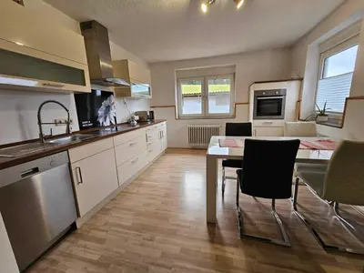 Küche/Küchenzeile in der Unterkunft Ferienwohnung auf Islandpferdegestüt
