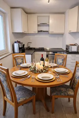Küche/Küchenzeile in der Unterkunft Luxus Wohnung am Rand von Stuttgart