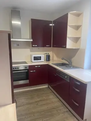 Küche/Küchenzeile in der Unterkunft Top möblierte Wohnung in Brühl