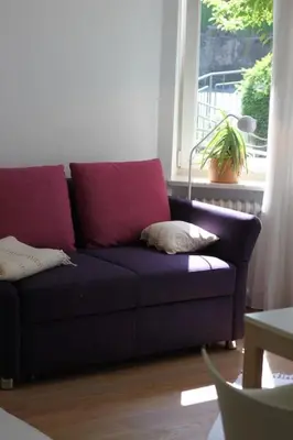 Ein Sitzbereich in der Unterkunft Schönes 2-Zimmer-Apartment mit Parkplatz