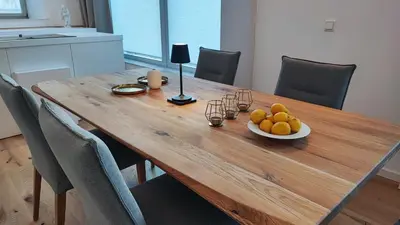 Küche/Küchenzeile in der Unterkunft Moderner Luxus in barockem Gewand